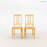 Chairs (6) birch Sweden 1960