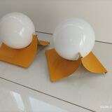 Duo vintage wall lamps
