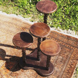 Wooden plant holder four trays