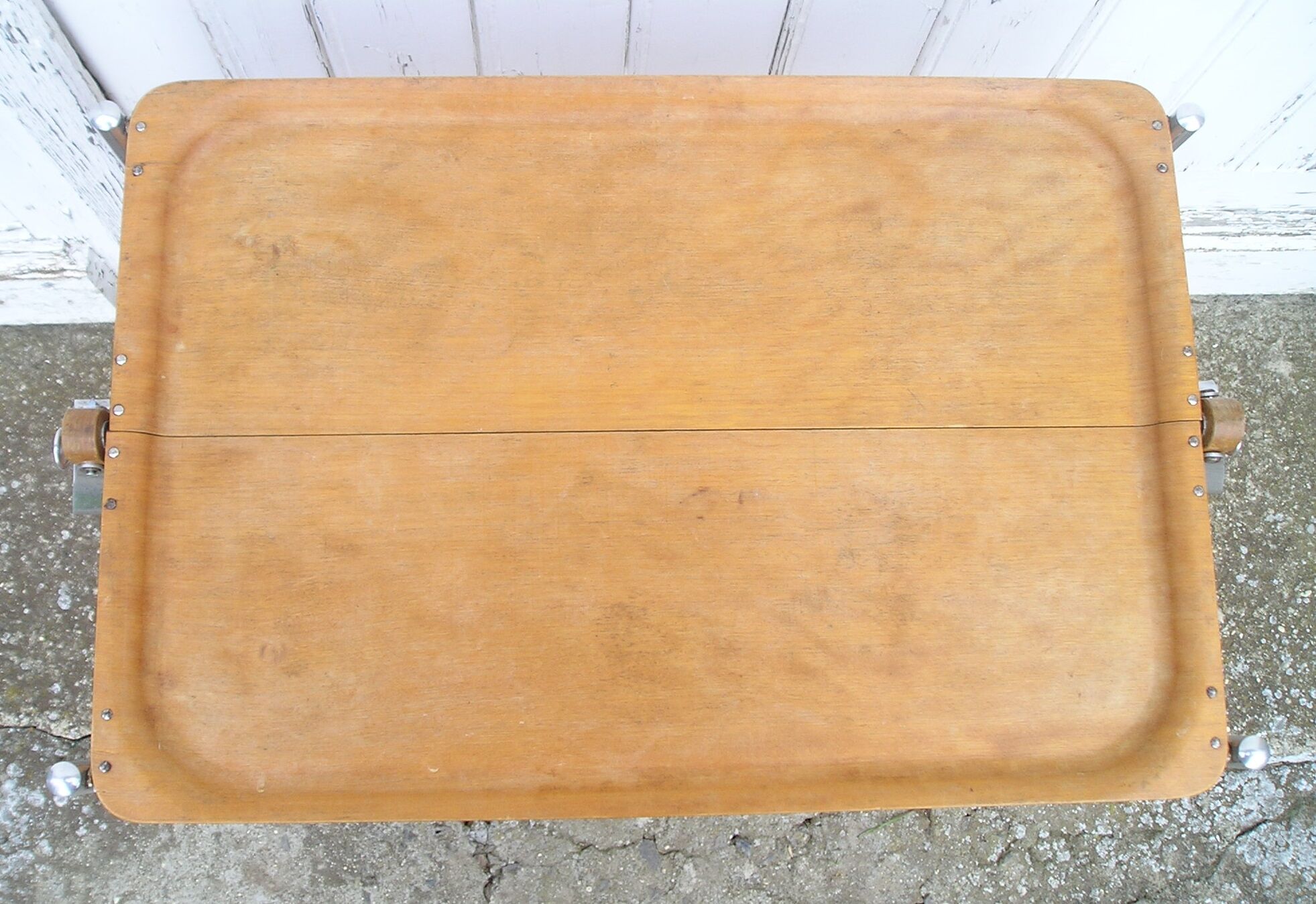 Textable folding serving table 1950