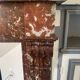 Louis Philippe style fireplace in speckled red marble 20th century