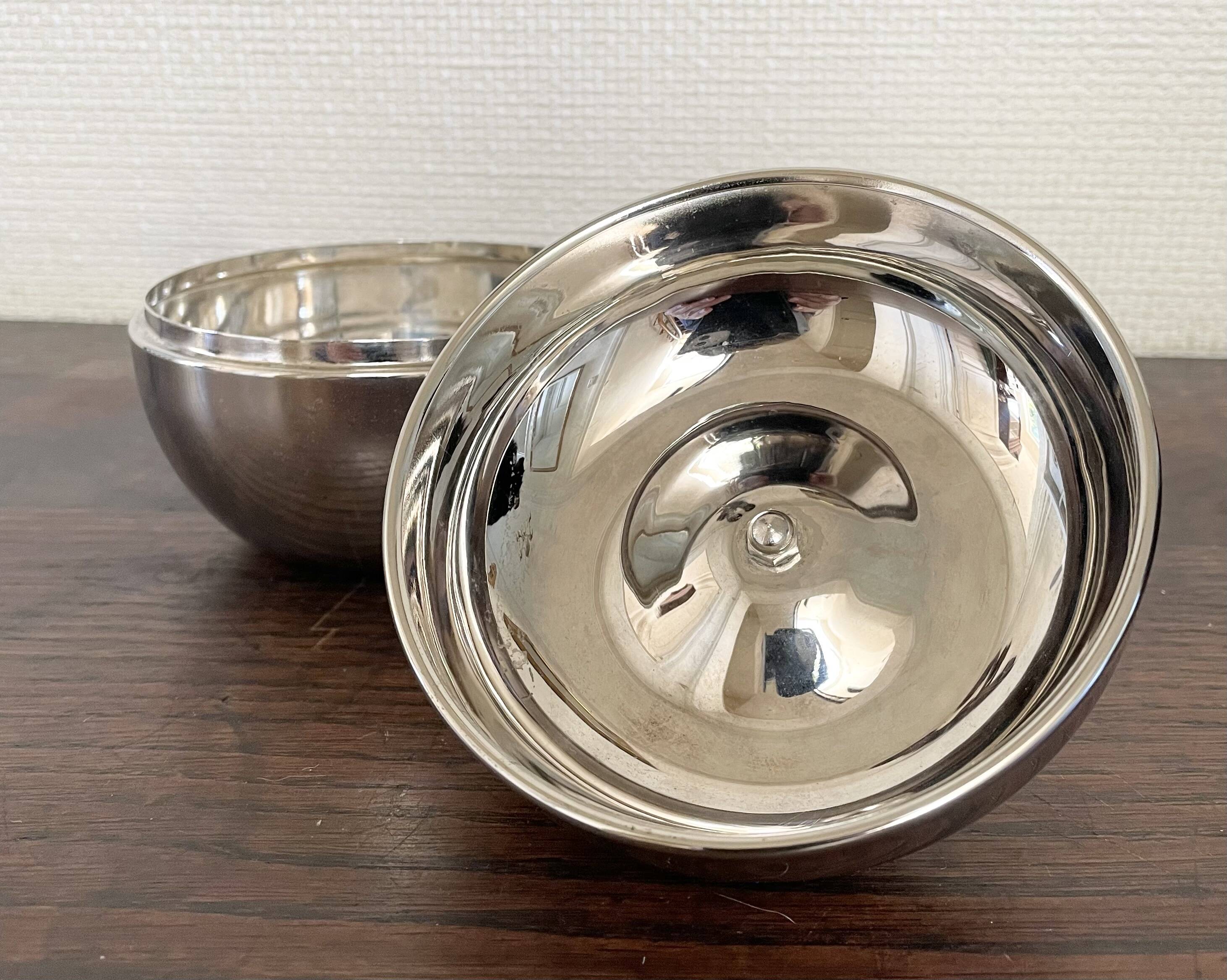 Silver metal apple box