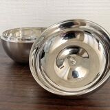 Silver metal apple box