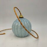Clichy blue glass pendant light