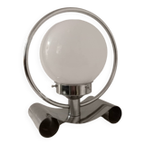 Table lamp 70s glass chrome
