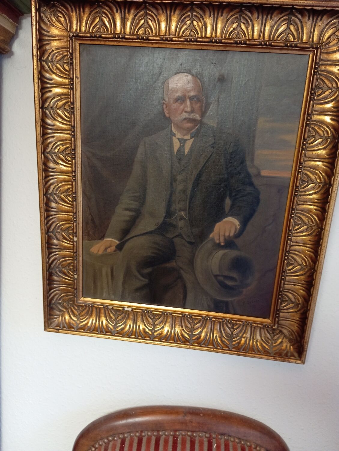 Portrait of a bourgeois, dated and signed.