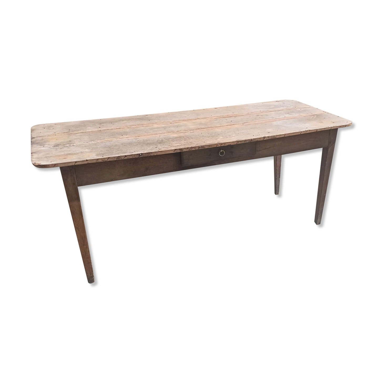 Large table 181 cm of cherry and oak farm