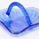 Vintage Blue Decorative Glass Bowl, Drost, Europe, 1960s