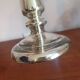 Vintage mercury glass candle holder