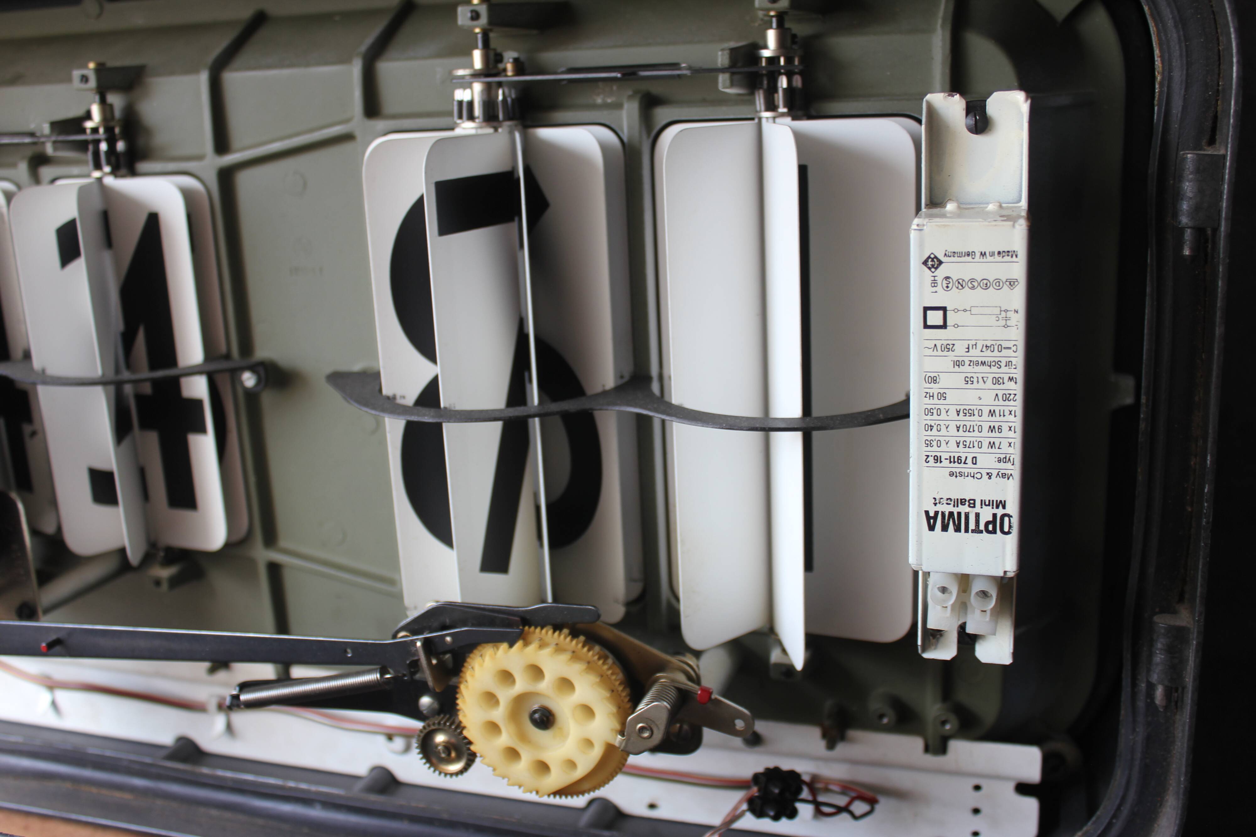 Vintage Clock Solari Udine, 1960