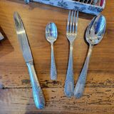 49-piece silver flatware set