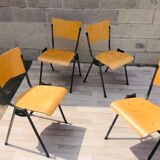 Set of 4 chairs design in wood