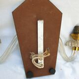 Glass mirror wall light