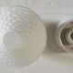 Bauhaus style ceiling light in opaline glass - mid 20th century