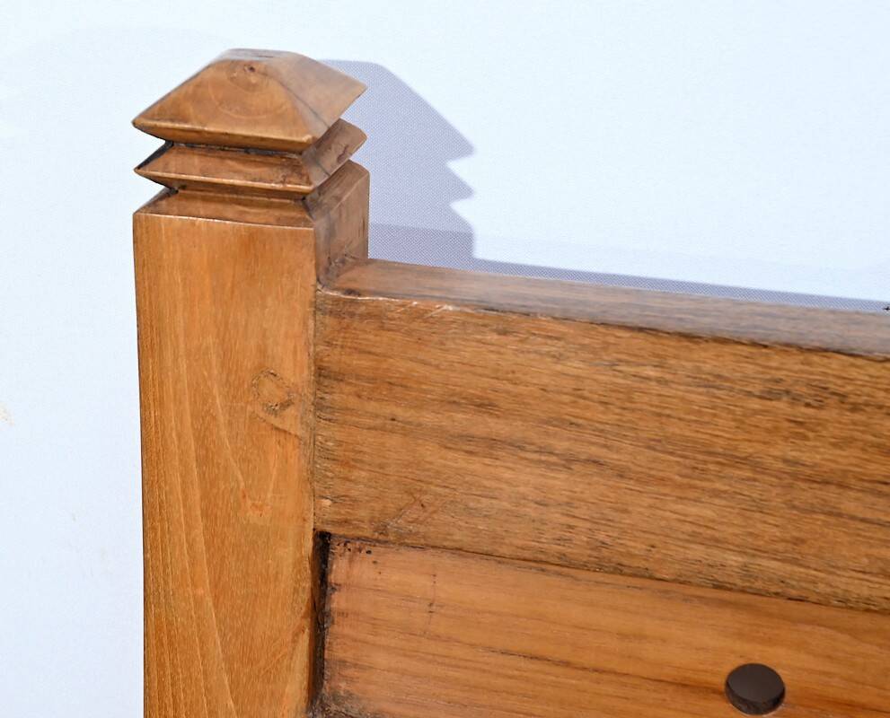 Antique colonial teak veranda bench – mid-20th century