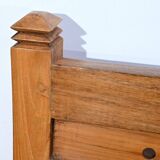 Old colonial varangue bench in teak – mid 20th century