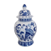 Ancien pot à couvercle - porcelaine asiatique - herboristerie-1970-80