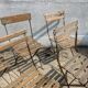 Set of folding garden chairs