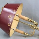 Bouillotte lamp in gilded bronze, Louis XV style, three lights