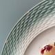 Set of 4 dessert plates in slurry St Amand Hamage