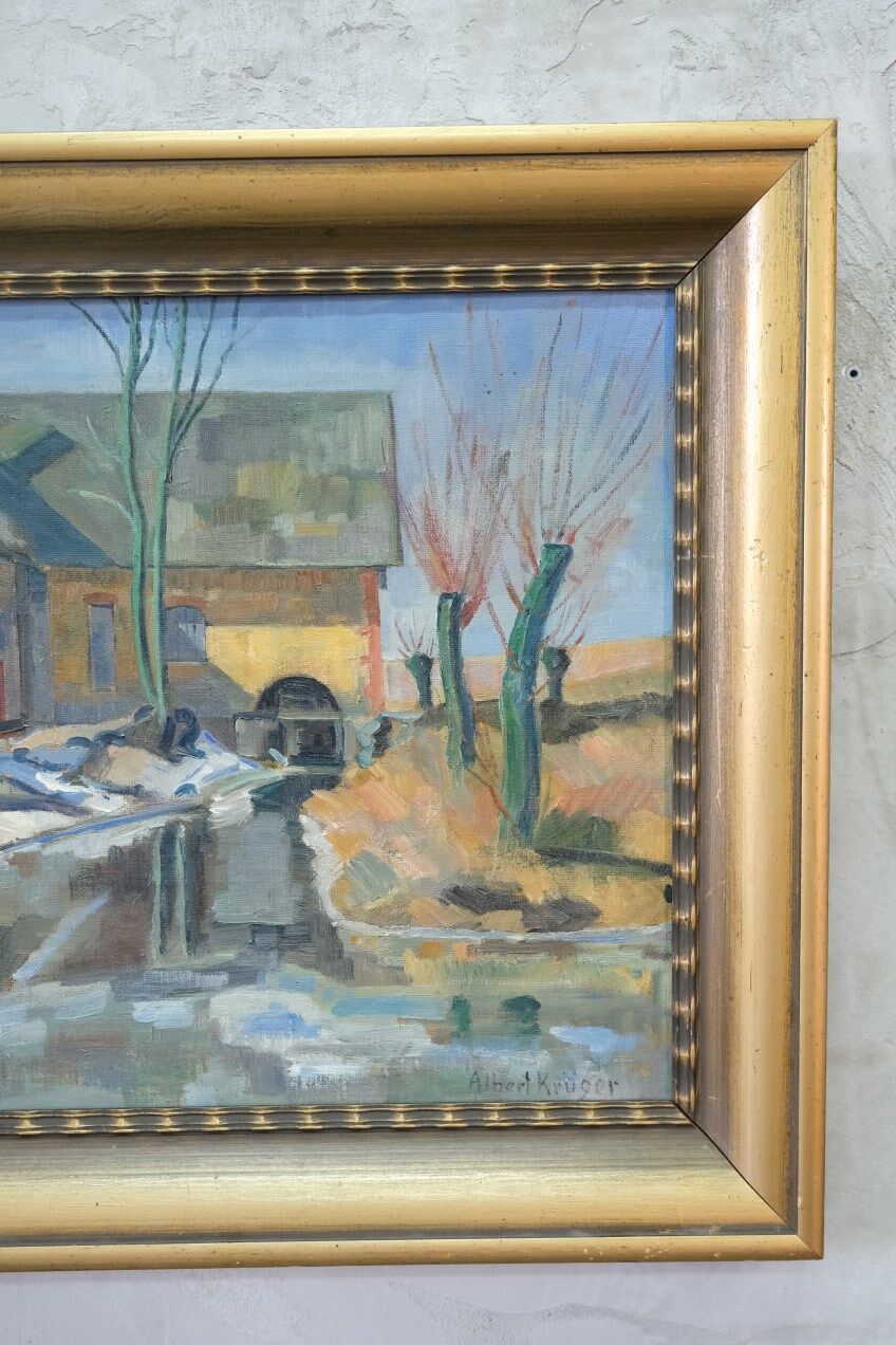 Albert Krüger, Scandinavian Modern Painting, 1928, Oil on Canvas, Framed