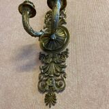 Paire d'appliques en bronze doré, 2 feux, de style Restauration.