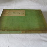 Old wooden mosaic set