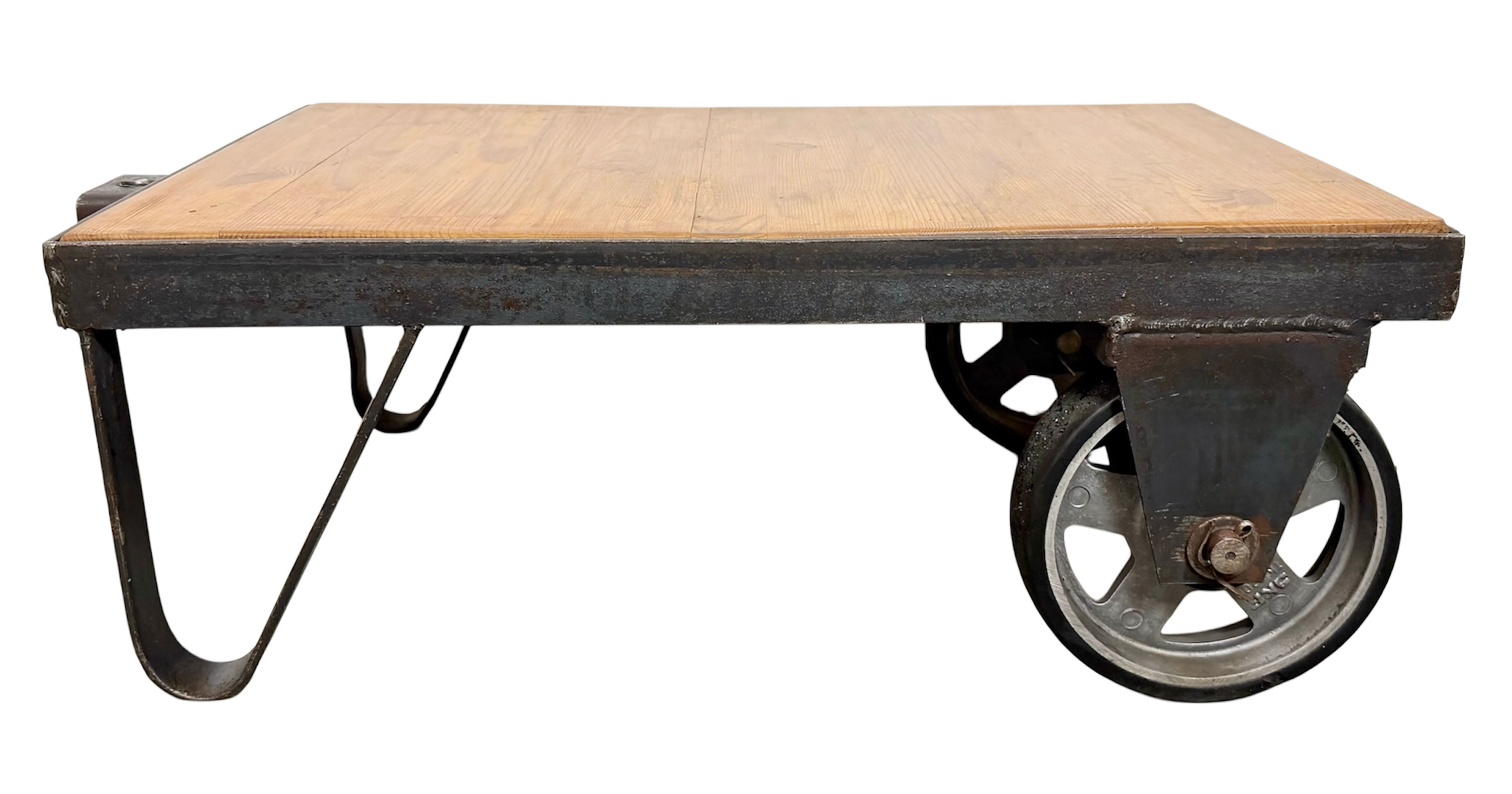 Black Industrial Coffee Table Cart, 1960s