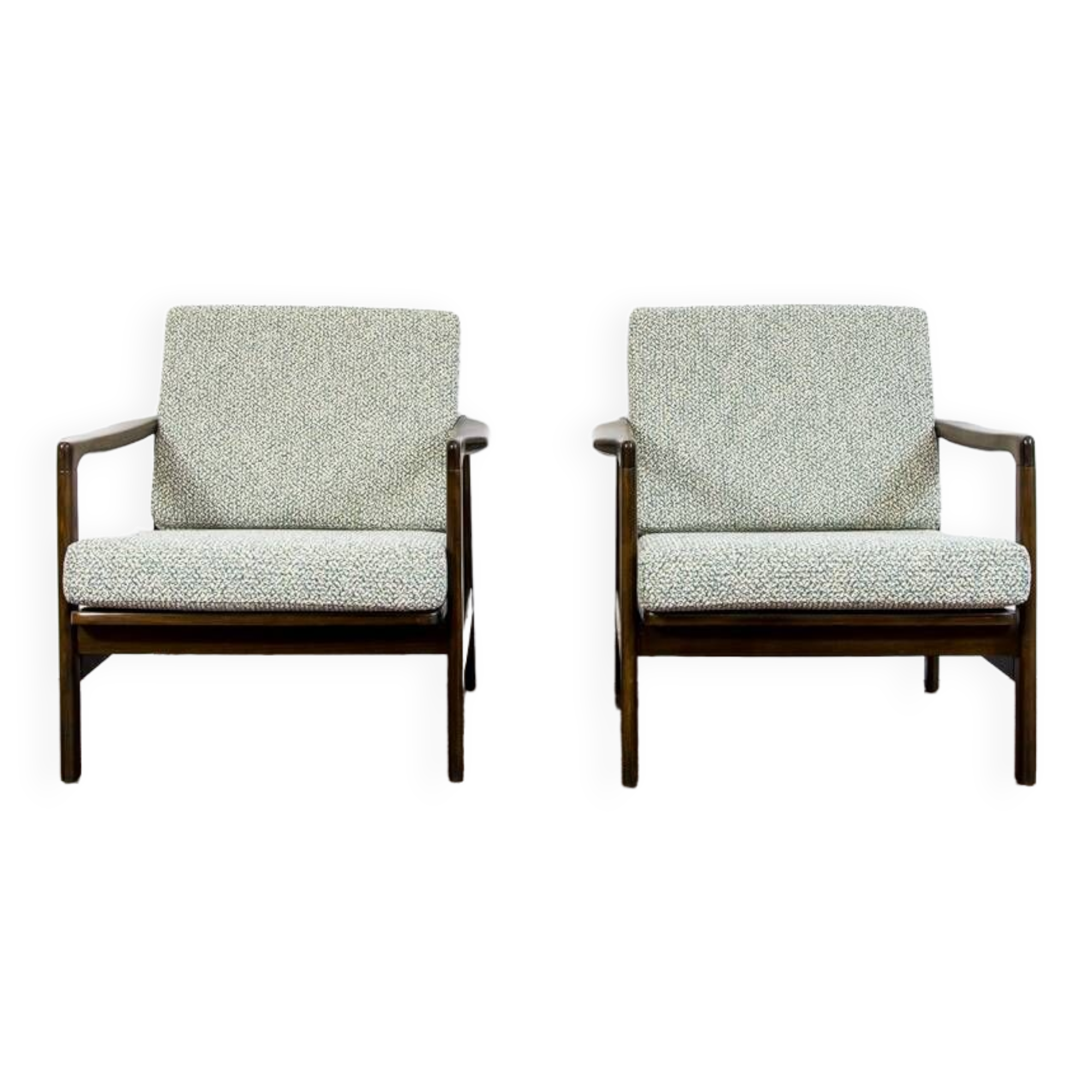 Pair of B7522 armchairs by Zenon Bączyk 1960's