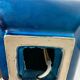 Vintage ceramic lamp Molin Charolles glazed turquoise blue - French 1970s