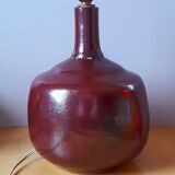 Lampe en céramique émaillée 1960 scandinave violet grès