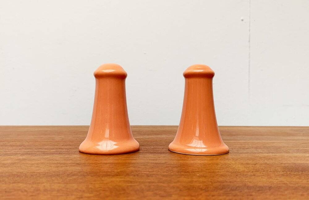 Postmodern ceramic salt and pepper shakers by Gallo Design for Villeroy & Boch, set of 2.