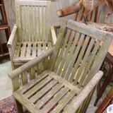 Pair of garden chairs