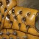 Vintage Leather Chesterfield Director's Armchair