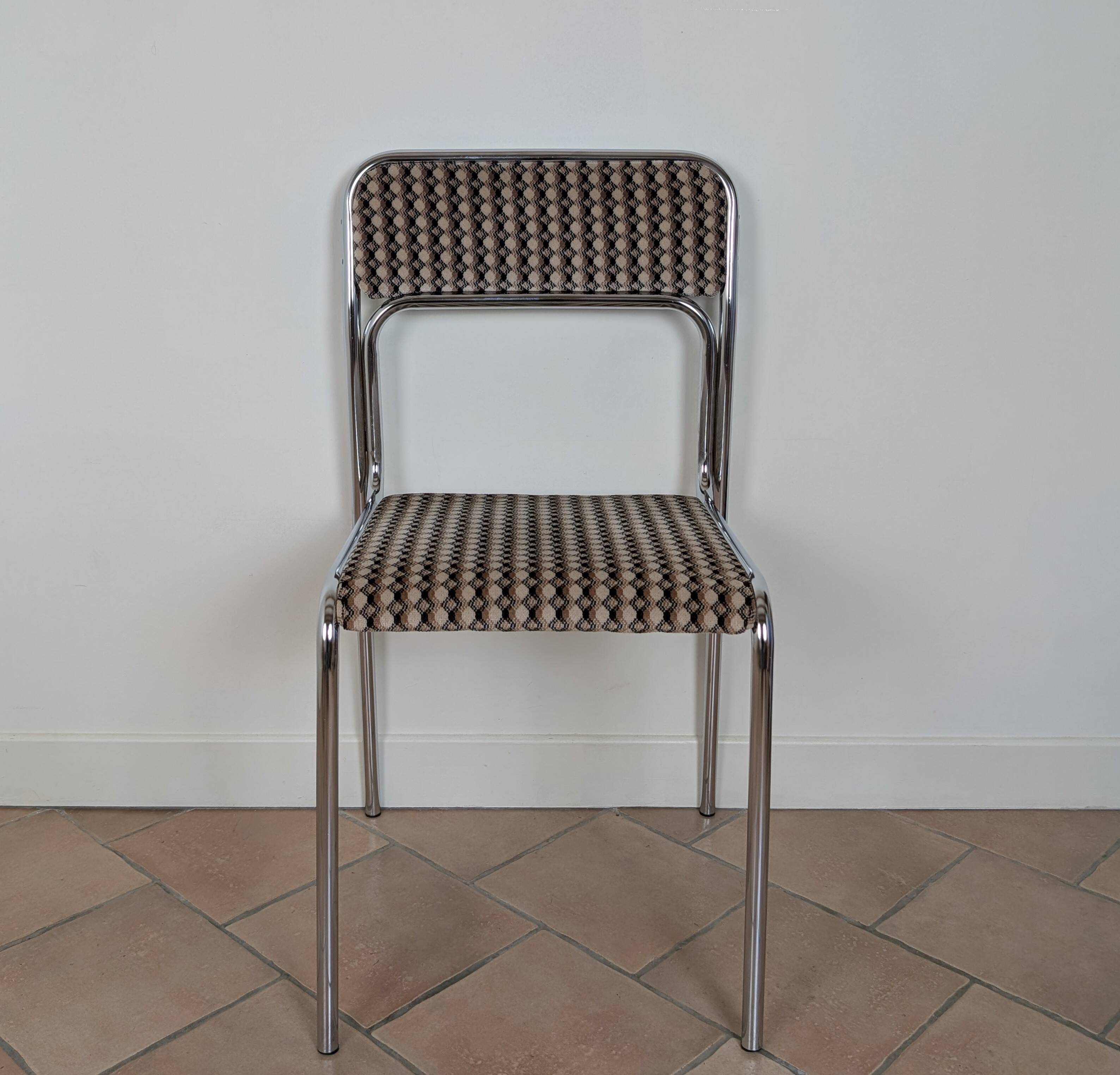 Chrome metal chair