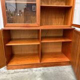 Scandinavian glass sideboard in teak