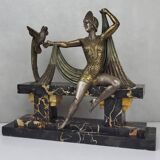 Art Deco bronze sculpture signed H. Molins