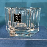 Pair of crystal candle holders saint-louis original box