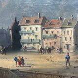 Hst marine table attr. charles euphrasie kuwasseg 19th century