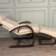 Fauteuil Nelo et son repose-pieds en cuir, åke Fribyter pour Roche Bobois, vers 1980
