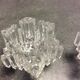 Pair of plexiglass candle holders from the 80s
