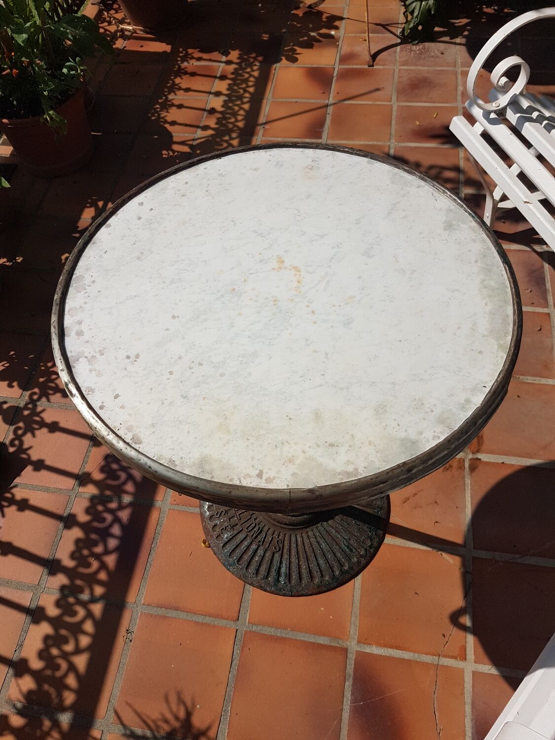 Table guéridon bistrot années début 20ème