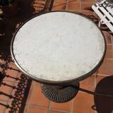 Table pedestal table bistro early 20th century