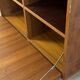 Teak furniture — sliding display cabinet + drop-down door
