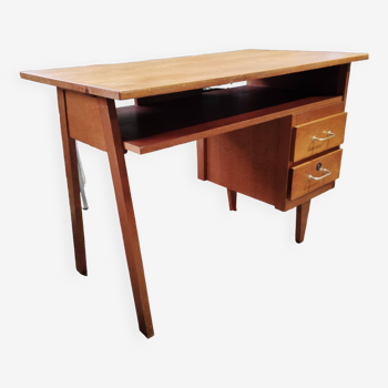 50s light oak desk