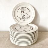 Esso Advertising Dessert Plates