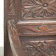 Unique 18th-century English oak wainscot chair with amazing woodcarving