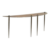 Brutalist side table by Idir Mecibah for Smederij Moerman, 1990s Belgium.