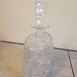 Carafe à whisky ovale en cristal taillé