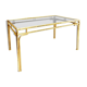Bamboo brass dining table